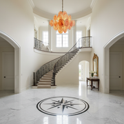 Dora Handblown Disc Glass Chandelier 19.7