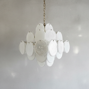Dora Handblown Disc Glass Chandelier 19.7