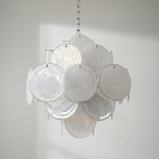 Dora Handblown Disc Glass Chandelier 19.7