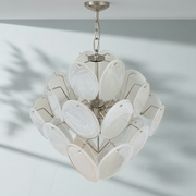 Dora Handblown Disc Glass Chandelier 19.7