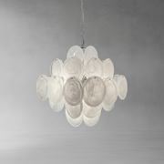 Dora Handblown Disc Glass Chandelier 19.7