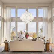 Dora Handblown Disc Glass Chandelier 19.7