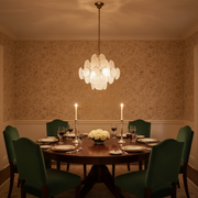Dora Handblown Disc Glass Chandelier 19.7