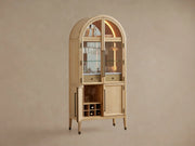 Haven Oak Liquor Cabinet 36”W