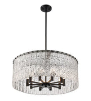 Aura Round Glass Chandelier 27”D 32“D