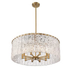 Aura Round Glass Chandelier 27”D 32“D