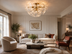 Lili Glass Flush Mount Ceiling Light