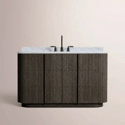 Ethoria Single Extra-Wide Vanity — BLACK OAK / RECTANGLE