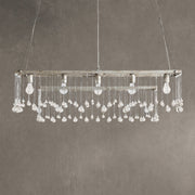 Aubrey Crystal Ball Rectangular Chandelier 47'' 60''