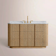 Ethoria Single Extra-Wide Vanity — NATURAL OAK / RECTANGLE
