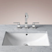 Caloria Double Washstand — FORGED PEWTER / Italian Carrara marble / RECTANGLE-72