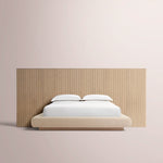 Ethoria Wide Extended Panel Bed with Fabric Base