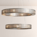Jeanet 2-Tier Round Chandelier 47"D -kimoylights