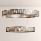 Jeanet 2-Tier Round Chandelier 47"D -kimoylights
