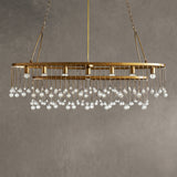 Aubrey Oval Crystal Ball 7 Light Chandelier