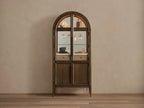 Haven Oak Liquor Cabinet 36”W