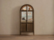 Haven Oak Liquor Cabinet 36”W