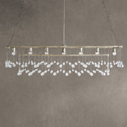 Aubrey Crystal Ball Rectangular Chandelier 47'' 60''