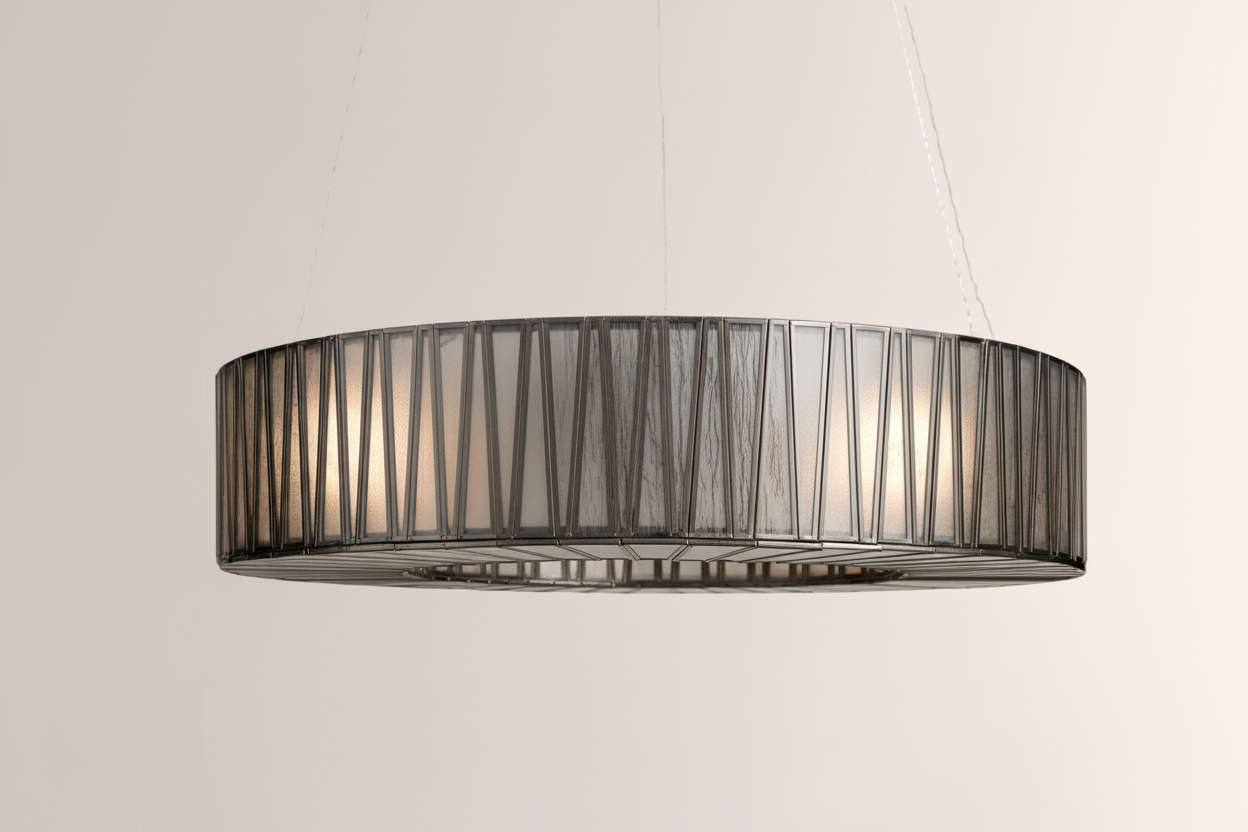 Jeanet Round Chandelier 24"D 42"D -kimoylights