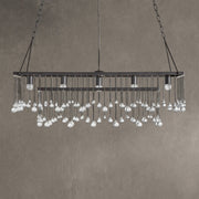 Aubrey Crystal Ball Rectangular Chandelier 47'' 60''