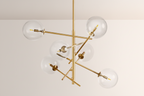 Modern Apolo Glass Ball Chandelier-kimoylights