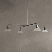 Theron Glass Round Chandelier 30'' 52''