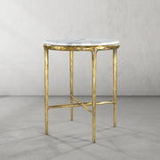 Thaddeus Marble Round Side Table 18