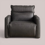 Pevona Leather Motion Recliner — LANIE GRAPHITE
