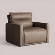 Pevona Leather Motion Recliner — LANIE TAUPE