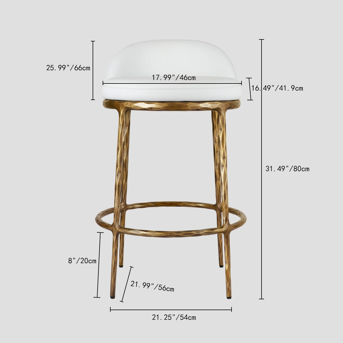Axton Forge Bar Counter Stool For Kitchen & Living Room