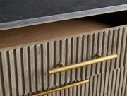 Favera Five-Drawer Dresser — SMOKE / BLUESTONE