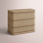 Liromelle Shagreen Closed Nightstand — TAUPE SHAGREEN/GREIGE BRUSHED OAK / 26