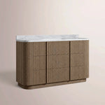 Ethoria Single Extra-Wide Vanity — BROWN OAK / RECTANGLE