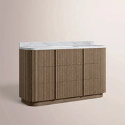 Ethoria Single Extra-Wide Vanity — BROWN OAK / RECTANGLE