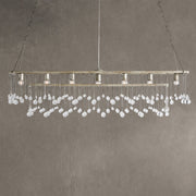 Aubrey Crystal Ball Rectangular Chandelier 47'' 60''