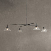 Theron Glass Round Chandelier 30'' 52''