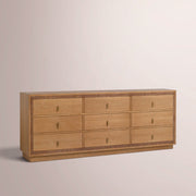 Prevelle Drawer Dresser — NATURAL OAK / 9-DRESSER