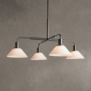 Theron Glass Round Chandelier 30'' 52''