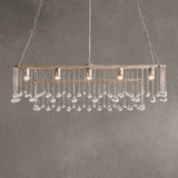 Aubrey Crystal Ball Rectangular Chandelier 47'' 60''