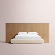 Ethoria Wide Extended Panel Bed with Fabric Base