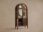 Haven Oak Liquor Cabinet 36”W