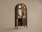Haven Oak Liquor Cabinet 36”W