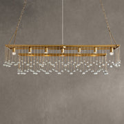 Aubrey Crystal Ball Rectangular Chandelier 47'' 60''