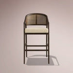 Aylora Stool — MOCHA & PROMISE ECRU / BARSTOOL
