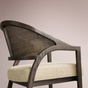 Aylora Stool — MOCHA & PROMISE ECRU / BARSTOOL