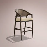 Aylora Stool — MOCHA & PROMISE ECRU / BARSTOOL