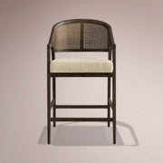Aylora Stool — MOCHA & PROMISE ECRU / COUNTER STOOL