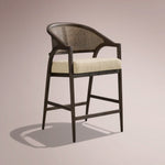 Aylora Stool — MOCHA & PROMISE ECRU / COUNTER STOOL