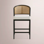 Aylora Armless Counter Stool — BLACK DRIFTED & NOMAD SNOW