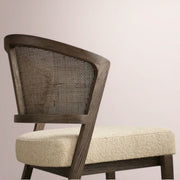 Aylora Armless Counter Stool — MOCHA & PROMISE ECRU